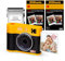 KODAK Mini Shot 3 ERA 4PASS 2-in-1 Instant Camera and Photo Printer (3x3 inches), Initial 8 Sheets + 60 Sheet Pack Bundle, Yellow