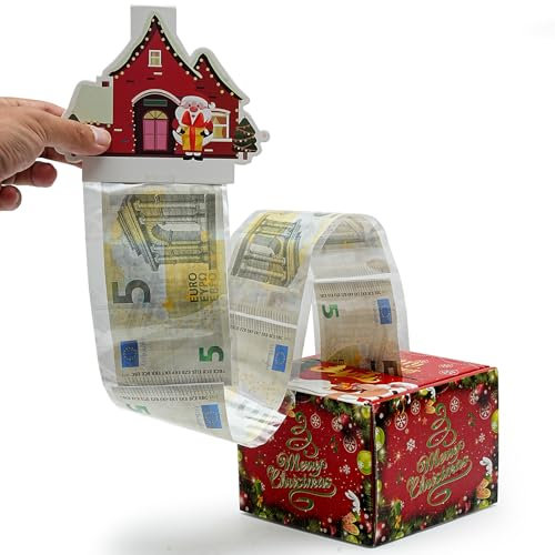 Lircentoud Geschenkbox DIY (Weihnachten,Stil 1),Mystery box,überraschungsbox,Surprise box,Geschenkbox Weihnachten,Geschenkkartons,Faltbare Box,Geschenkkartons,gift Wrap,Geldgeschenk