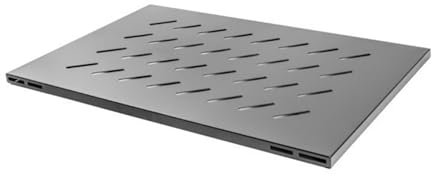 Lanberg 19 Festes Regal für offenes Rack 800mm 1U/480,5mm x 580mm max. Tragfähigkeit bis 120kg schwarz