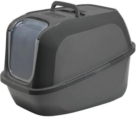 XXL Jumbo Katzentoilette Mega Deluxe dunkelgrau