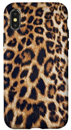 Leoparden-Mädchen Hülle für iPhone X/XS