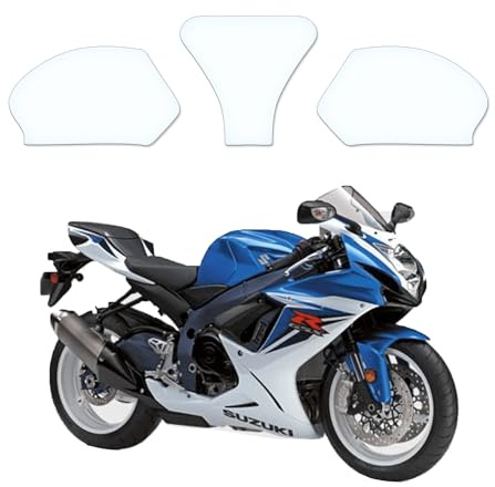 Tankschutzfolie Lackschutz Tankpad Transparent geeignet für Suzuki GSX R 600 750 L1 L2 2011-2018