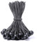 JunGG Spanngummis mit Kugel Planenspanner Gummispanner Zeltgummis Expanderschlingen Gummischlaufen für Planen Zelt Banner | 30 cm | Schwarz Weiß | 12 Stück