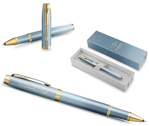 Parker IM Rituals Turquoise Green Rollerball mit Gravur | Premium Stift | Geschenkbox | personalisiertes Geschenk | | Geburtstag (Rollerball, TURQUOISE GREEN)