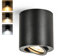 Gleonlux LED Deckenspot Aufbauspot Schwarz Dimmbar, Aufbaustrahler Schwenkbar mit GU10 Fassung, LED Spots 230V 5W CCT 3000K/4000K/6000K, Aufputz Spots Deckenstrahler aus Aluminium Downlight