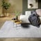 Elle Decoration Panglao moderner Hochflor Teppich - Wohnzimmerteppich Flauschig – Hoch-Tief Effekt Skandi Boho Geometrisch Wellen, Bogen - für Wohnzimmer, Schlafzimmer, Küche - Hellgrau, 200x280cm