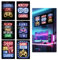 Raykce 6 Pieces Gaming Posters, Neon Style Gaming Wall Art, Waterproof Gamer Zone Wall Sticker - Game Art Prints For Boys Bedrooms, Gamer Decor For Teens Boys Girls Bedroom Cybercafe