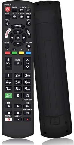 Telecomando universale di ricambio Panasonic per Panasonic LCD LED 3D HD Smart TV con tasti Netflix e My App, non è necessaria alcuna configurazione