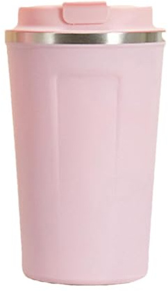 Taza térmica, taza de café aislada de acero inoxidable, portátil, a prueba de fugas, con tapa y diseño a prueba de fugas, portátil y resistente, recipiente para beber ideal para el hogar, la escuela y