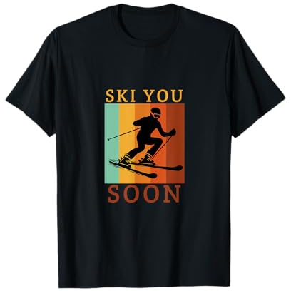 Ski You Soon Retro Skiing Design T-Shirt