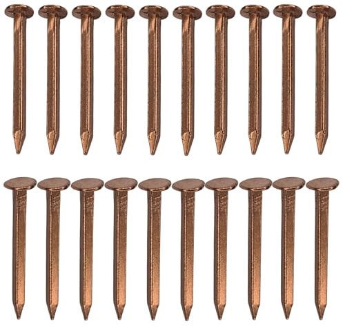 cyclingcolors 20x Chiodo Quadro in Rame per Assemblaggio in Legno Nautico Fai da te Decorazione Mobili Fissaggio, 2x25mm