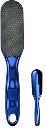 Lima de pie de vidrio y removedor de callos, removedor profesional de piel dura para pies, removedor de callos portátil de piel dura con mango ergonómico para adultos