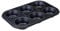 Zenker Perfect Black 6er Muffinform aus Stahlblech – zweifache Antihaftbeschichtung, Hitzebeständig bis 230°C, Ideal für köstliche Muffins - Made in Germany