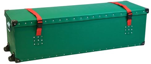 Trifibre Christmas Tree Storage Box Medium, 5ft-6ft Trees, Wheeled | Heavy-duty UK-made HDPE tree box with steel frame and wheels, ideal for loft and garage storage.