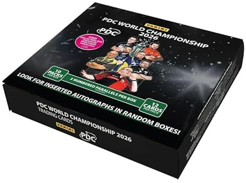 Panini PDC World Championship Darts 2026 Trading Card Collection Collectors Box