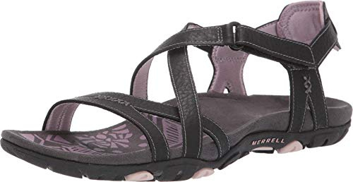 Merrell J289635C Damen Leichtathletik-Schuh, BLACK/LILAC, 42 EU