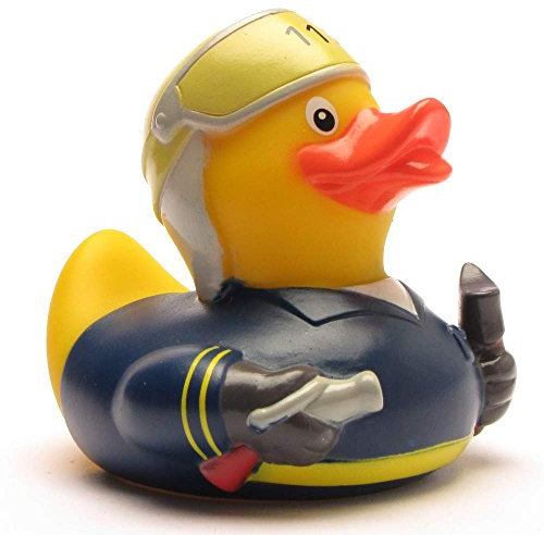 Duckshop I Feuerwehr Badeente I Quietscheentchen I Quietscheente I Geschenk für Feuerwehrmänner
