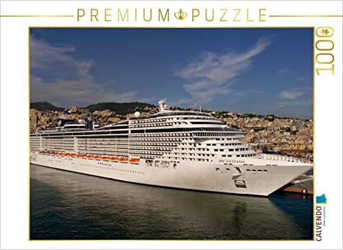 CALVENDO Puzzle Kreuzfahrtschiff MSC Fantasia: EIN Motiv aus dem Kalender Giganten der Meere - Kreuzfahrtschiffe | 1000 Teile Lege-Größe 64 x 48 cm Foto-Puzzle für glückliche Stunden