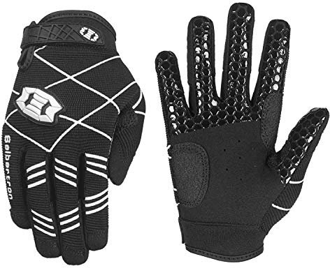 Seibertron B-A-R PRO 2.0 Signature Baseball/Softball Schlagmann Batting Handschuhe Gloves Super Grip Finger Fit for Jugend/Kinder Black XL