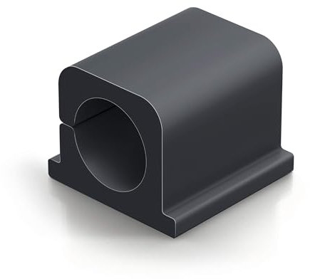 Durable Kabel Klemmen Cavoline Clip Pro 2 (selbstklebend für 2 Kabel, Ø 14 mm) 4 Stück, graphit , 504337