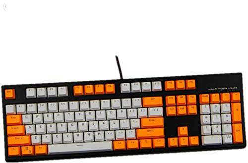 Sunzit Keycaps, 104 PBT Tasten Tastenkappen Mechanische Tastatur Double Backlit Word Transparent Color für Cherry MX - A