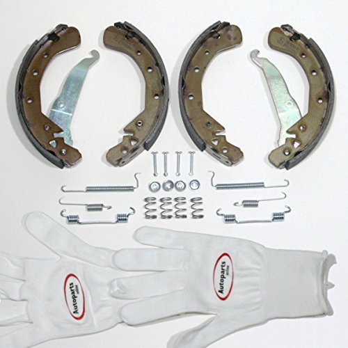 Autoparts-Online Set 60015719 Trommelbremsbacken mit Hebel Zubehör für hinten die Hinterachse