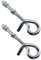 Gedotec Sicherheits-Schaukelhaken Metall Balken-Befestigung mit Gewinde M12 x 80 mm | Decken-Haken universell zum Durchschrauben | Stahl verzinkt | 2 Stück - Schaukel-Aufhängung für schwere Lasten
