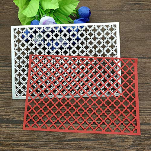 SpirWoRchlan Stanzmaschine Stanzschablone,Scrapbooking Prägeschablonen Stanzformen Schablonen Für Scrapbooking Fotopapier Karten Handwerk Prägen DIY Geburtstagsgeschenk Rechteck Gitter Rahmen