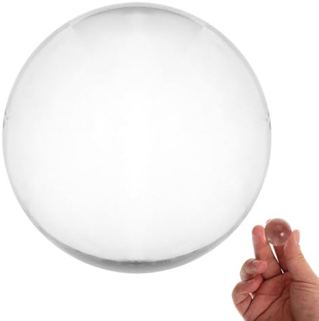 Crystal Ball Meditation Ball Juggling Glass Sphere Fengshui Glass Ball Photography Prop (Transparent 30mm)