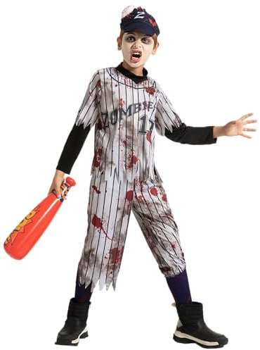 Spooktacular Creations Kind Junge Scary Baseball Player Zombie Kostüm für Halloween Vorgeben