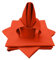 Lemos Home Hochwertige Stoffserviette Tischtuch 4 Stück aus 100% Baumwolle Kollektion Konzept, Farbe & Größe wählbar (Stoffserviette 4er Set - 45x45cm, Orange)
