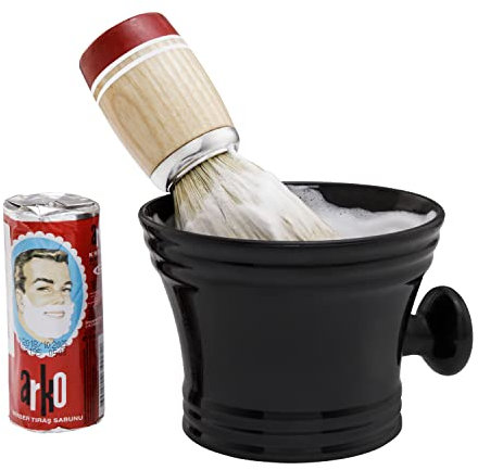 Hairlich® Messerset mit Wechselklingen, klassisches Bartset zur Nassrasur für Männer, 100 derby Klingen, für präzise Rasur