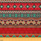 Boho Polsterstoff bunter Stoff mit böhmischen Motiven Meterware schick bedruckt für drinnen draußen Dekostoff im Südwesten Stil böhmischer gestreifter exotischer Aztekenstoff DIY Kunst 184x150 (HxB)