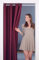 tinycurtains, Türvorhang mit Teleskopstange, einfache Montage in nur 1 Minute ohne Bohren (Türgardine beeriges rot H200 x B150 cm + Stange weiß B55-90 cm)