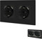 BSEED Schuko Steckdose mit USB 16Amp Steckdose mit Steckklemme Unterputz Steckdose mit 3.1A Doppel USB 157mm Wandsteckdose Doppelsteckdose Einbausteckdose USB Steckdose Schwarz