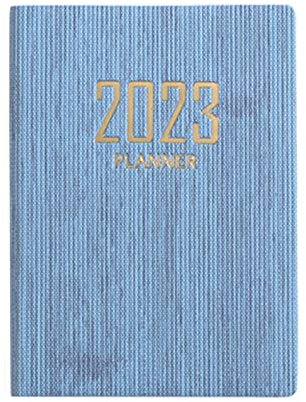 VALINK Tagesplaner 2023 Notizbuch Tragbar A7 Taschenkalender 60 Blatt/120 Seiten The Cowboy Blau