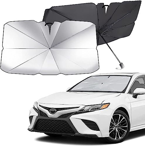 QQLADY Parasol Parabrisas Delantero Coche para KIA Niro/e-Niro/Niro Hybrid/Niro PHEV SUV 2016-2023, Plegable Anti UV Rayos Parasol Coche, Parasol Coche Interior, Cubierta Universal para Parabrisas