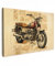 MuchoWow© Leinwandbild Klein 30x20 cm Mini Dekoration Wohnzimmer Bilder Aufhängen Wall Decoration Living Room Wohnungs Deko Moderne Vintage - Motor - Papier - Fahrzeug