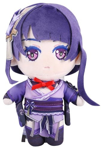 UTIEHD Genshin Impact Charakter Plüschpuppe, Plüschtier Stoffpuppe, Kostüm-Plüschrequisiten für Fans（Raiden Shogun）