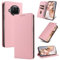 Beajew Handyhülle für Xiaomi Mi 10T Lite 5G Hülle, Premium Leder Schutzhülle [RFID Blockierung] Magnet Klappbar Flip Case Tasche Multifunktional Stoßfest kompatibel mit Xiaomi Mi 10T Lite 5G, Rosa