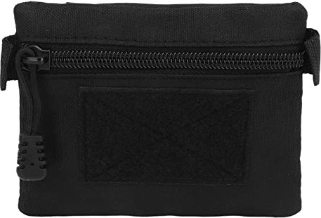 Topyond Porte-Monnaie en Nylon Noir - Sac De Rangement Portable Compact Et Durable pour Les Voyages Et Les Aventures en Plein Air