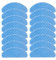 Compatible avec Ecovacs Deebot Ozmo T8 AIVI T8 Max T8 T9 T9 AIVI T9 Max T9 Power N8 N9, tampons en Tissu de vadrouille lavables for aspirateur Robot (Color : 16pcs)