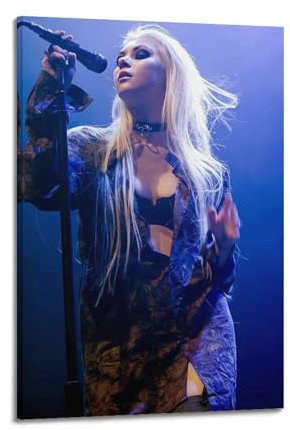 NIRWA Taylor Momsen.13 Promi-Poster, Fotoposter, Leinwand, Wandkunst, Dekoration, Poster, Mode, Schönheit, Wanddruck, 60 x 90 cm, Rahmenstil