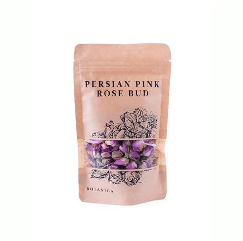 BOTANICA Persian Pink Rose Bud | 20g Rosenblüten | enthält Vitamine | Als Gewürz oder Dekoration verwendbar
