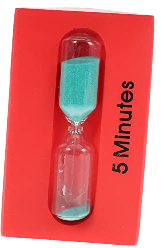 Generic 3-in-1 Sand Timer for Toilet Use 3-minute 5-minute and 7-minute Egg Timer Red Hourglass Loud Alert for Boys and Girls and Cooking