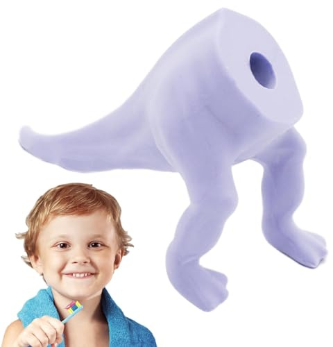 Dinosaurier-Zahnpasta-Topper - lustiger Zahnpasta-Topper, Pooping Animal Zahnpastaspender | Selbstschließende Zahnpastakappen aus lebensmittelechtem Silikon, passend für die meisten Zahnpastatuben