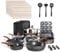 Kitchen Academy Topfset Induktions-Kochgeschirr-Set mit Glasdeckeln und Granitbeschichtung inkl. Pfannen und Töpfe (black)