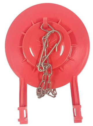 Replacement Toilet Flapper, Flush Valve Seal Bowl Stopper Flapper, Universal Toilet Tank Parts (Small Red)