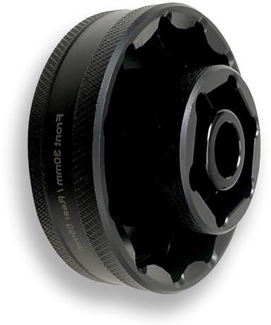 Lcyen Einsatz Nuss für Ducati Motorrad Achsmutter vorn + hinten, Achsenmutter Stecknuss Werkzeug, Passend für Ducati, ATVs, Superbike 1098, 1198, 1199, Panigale Multistrada Diavel, SW 55mm und 30mm