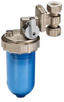 MEGACLIMA Dosatore Polifosfati per Caldaia | Filtro Anticalcare con By-Pass | Protezione Impianto con Ricarica Inclusa | Attacchi Ruotabili con Coduli Fissi 1/2-1/2 | Made in Italy